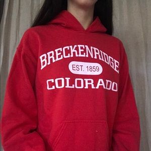 Breckenridge Colorado red sweatshirt